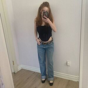 Charles By Charles David Black Patent Leather Sling Back Block Heels